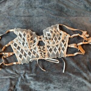 Lace Lingerie Set Bra 34C & Thong XS